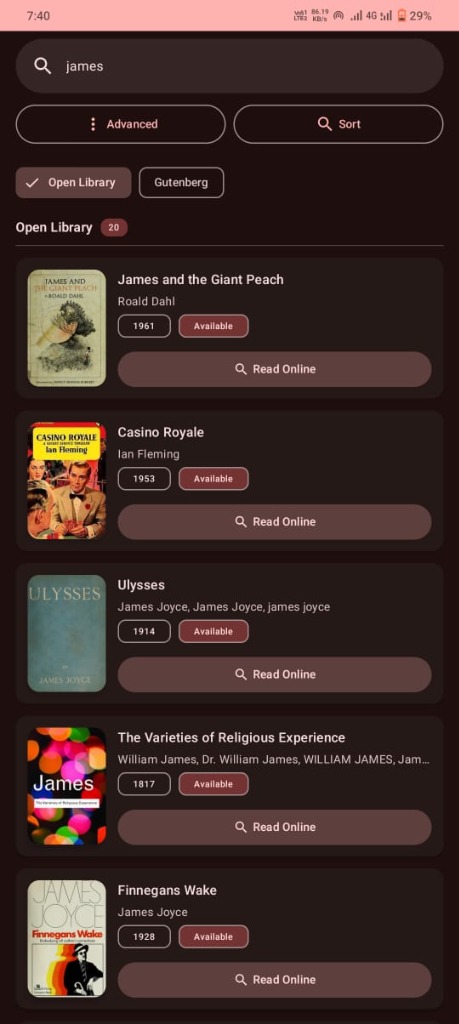 Libri Open Library Search